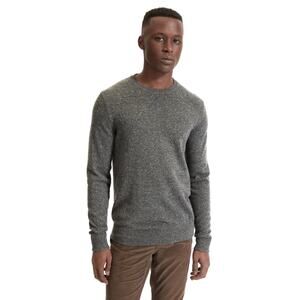 EVERLANE The Grade A Cashmere Crew Dark Gray Pullover Long Sleeve M Like New